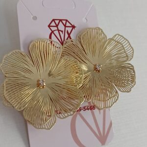 Brinco Flor de Metal