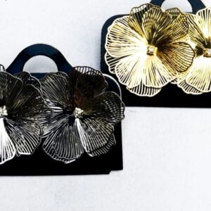 Brincos Florais Dourado e Niquelado
